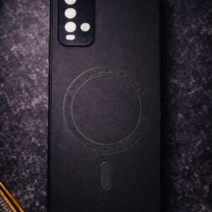 Premium Matte Black Leather Texture Back Cover for Redmi 9 Power – Slim Protective Case