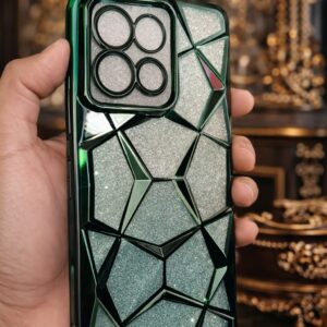 Motorola Edge 60 Premium Glitter Diamond Back Cover | Luxury Crystal Geometric Design | Stylish Protective Case