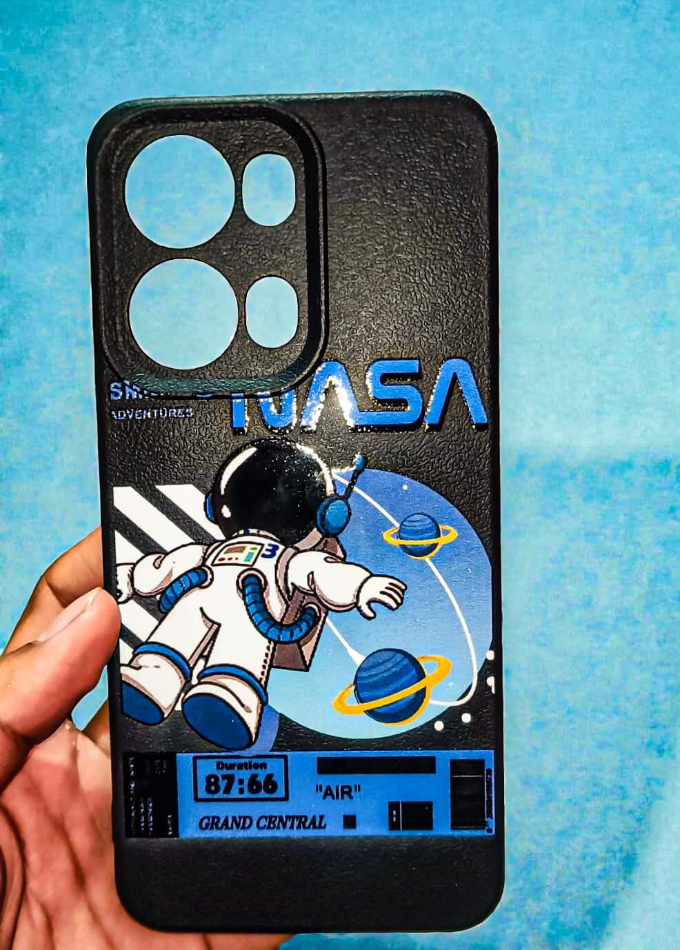OPPO Reno 13 pro Space Theme Printed Back Cover with Astronaut Design