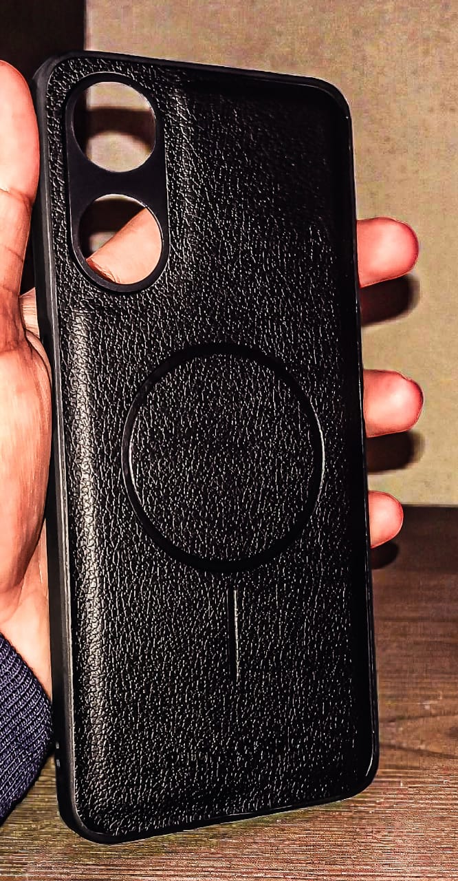 Oppo A58/A78 Matte Black Premium Back Cover