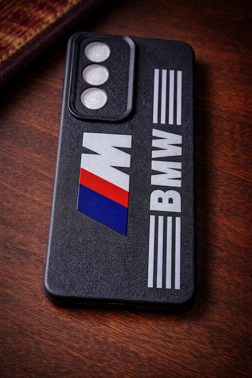 OPPO A3 Pro  M Sport Design Premium Back Cover | Leather Texture Finish | Shockproof Stylish Case