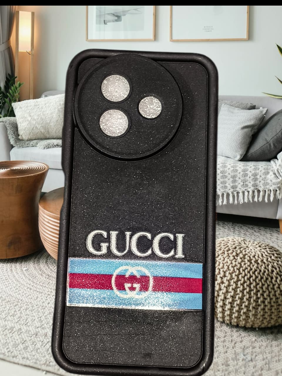 Vivo Y39 5G Stylish Black Glitter Luxury Designer Mobile Case