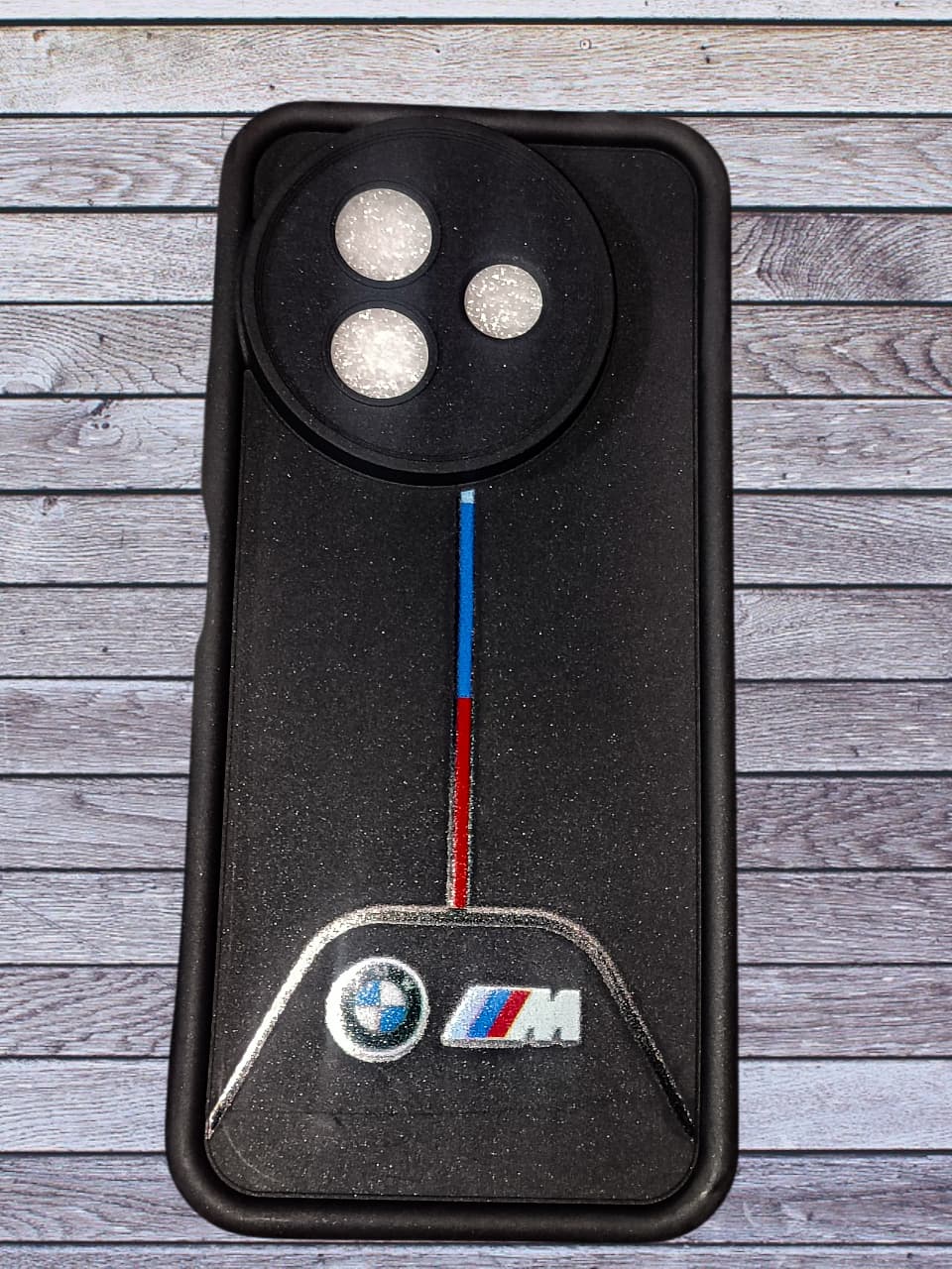 Vivo Y39 5G Luxury M Inspired Glitter Back Cover – Black