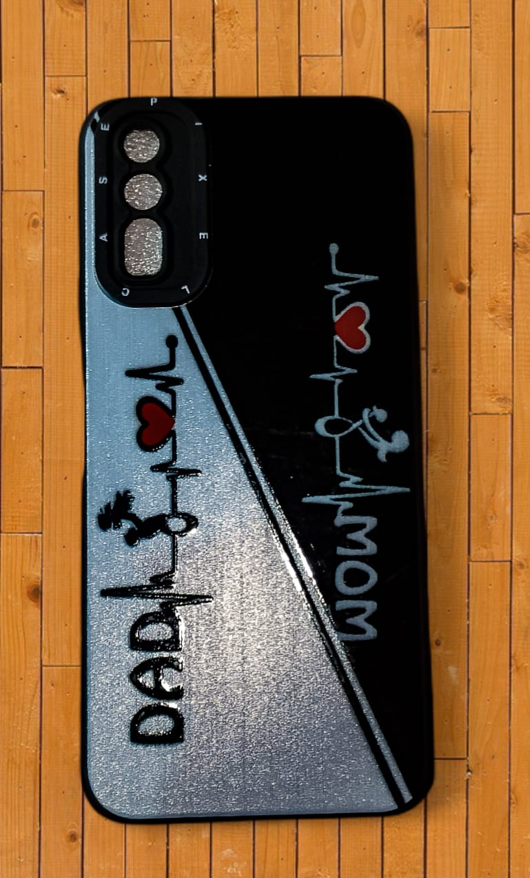 Vivo Y20 & Y20i Family Love Mom Dad ECG Style Back Case