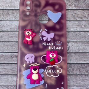 Vivo Y95  3D Cute Teddy Cartoon Matte Back Covers