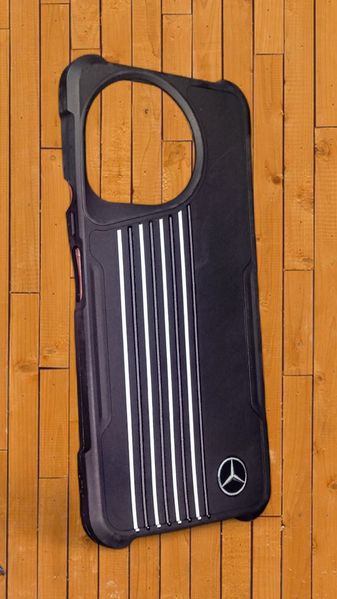 Vivo Y38 Stylish  Emblem Printed Back Cover – Black