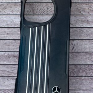 Vivo Y38 Stylish  Emblem Printed Back Cover – Black