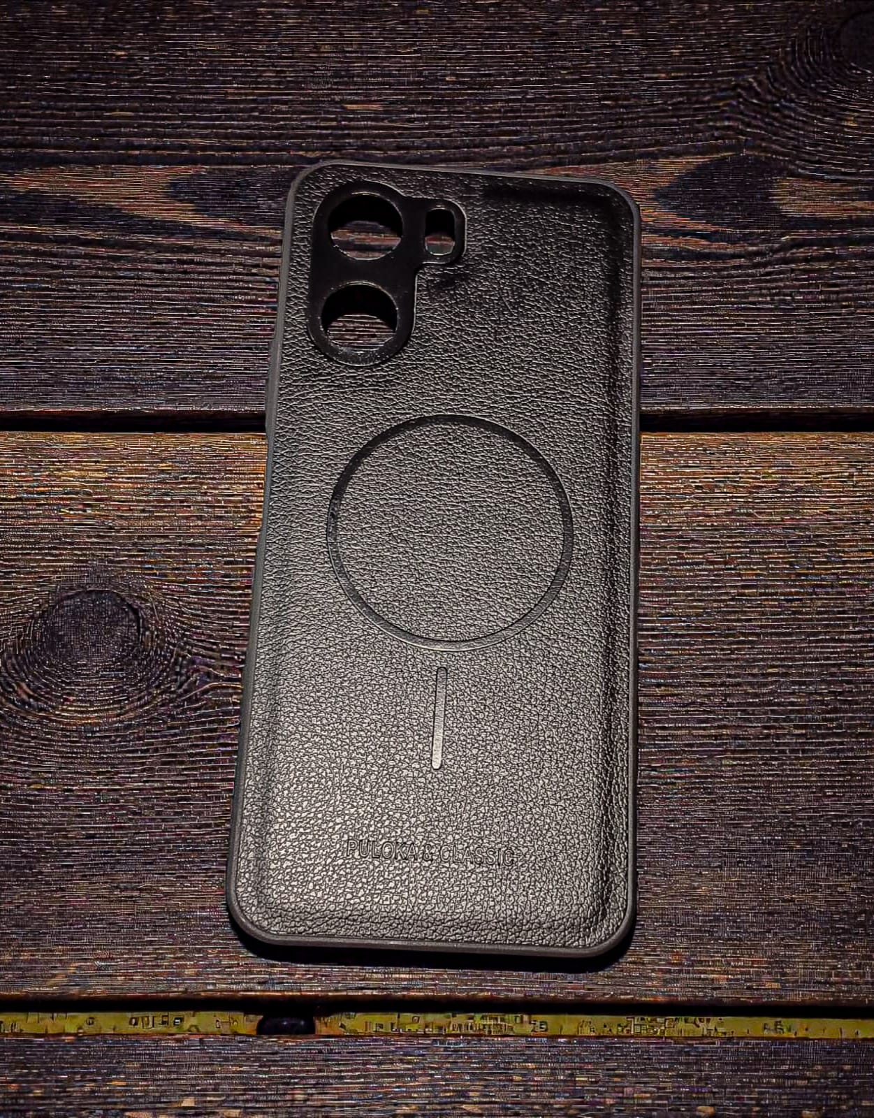 Vivo Y16 / Y56 Premium Black Leather Magnetic Case