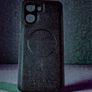 Vivo Y16 / Y56 Premium Black Leather Magnetic Case