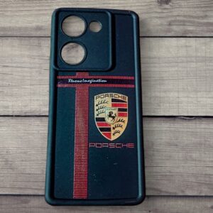 Vivo Y200 Pro Racing car Logo Soft Back Cover | Premium Shockproof TPU Case (Black & Red)