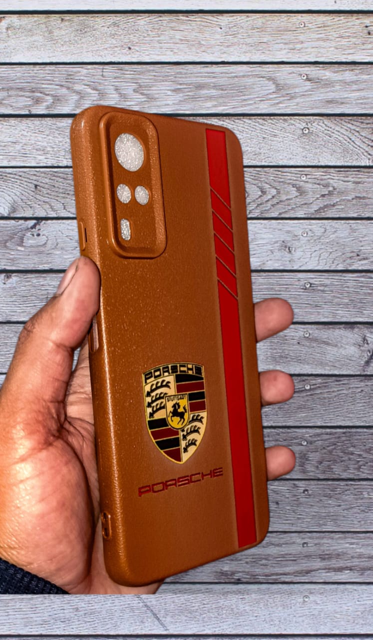 Vivo Y51 Racing car addition  Soft Back Cover | Premium Brown Leather Texture Finish |