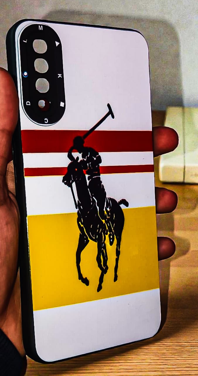 Samsung Galaxy A50 Polo Horse Printed Premium Soft Back Cover | Matte Finish Designer Case | Shockproof TPU Cover with Camera Protection