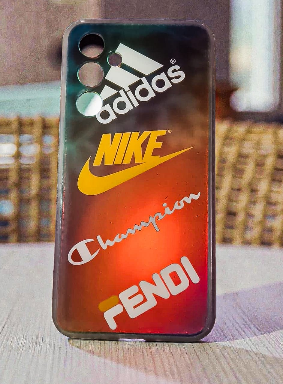 Samsung Galaxy A35 5G Premium Brand Logo Soft Back Cover | Adidas Nike Champion Fendi Designer Matte Case