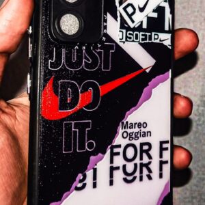 Samsung Galaxy A54 5G Just Do It Designer Back Cover | Matte Black Stylish Printed Case with Strong Grip & Camera Protection