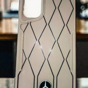 Samsung Galaxy A15 Luxury Car Logo Style Soft Back Cover | Matte Gray Premium Design Case with Camera Protection (GRAY)