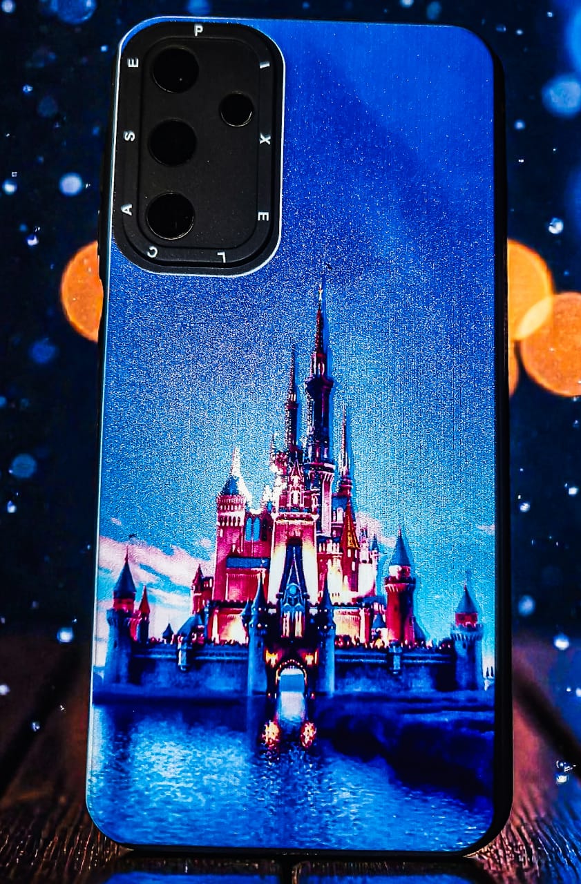 Samsung Galaxy A15 Fantasy Castle Printed Soft Back Cover | Premium Matte Blue Design Case with Camera Protection