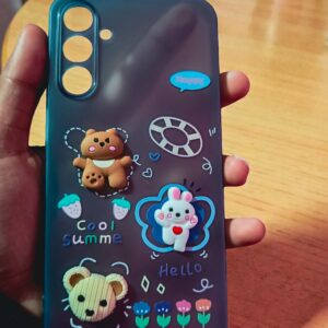Samsung Galaxy A15 Cute 3D Cartoon Teddy Back Cover | Soft Matte Finish Protective Case with Strong Grip