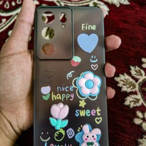 Realme C71 Cute 3D Cartoon Back Cover | Teddy Bear Soft Silicone Case | Stylish & Protective Cover