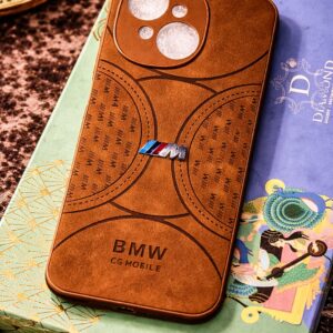 Tecno Go 2025  Leather Finish Back Cover | Premium Soft TPU Case (Brown, Blue)