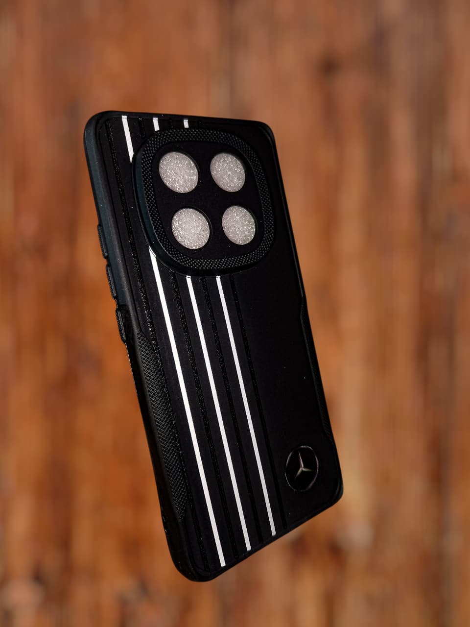 Redmi Note 14 Pro Style Premium Leather Finish Back Cover – Black Soft TPU Case