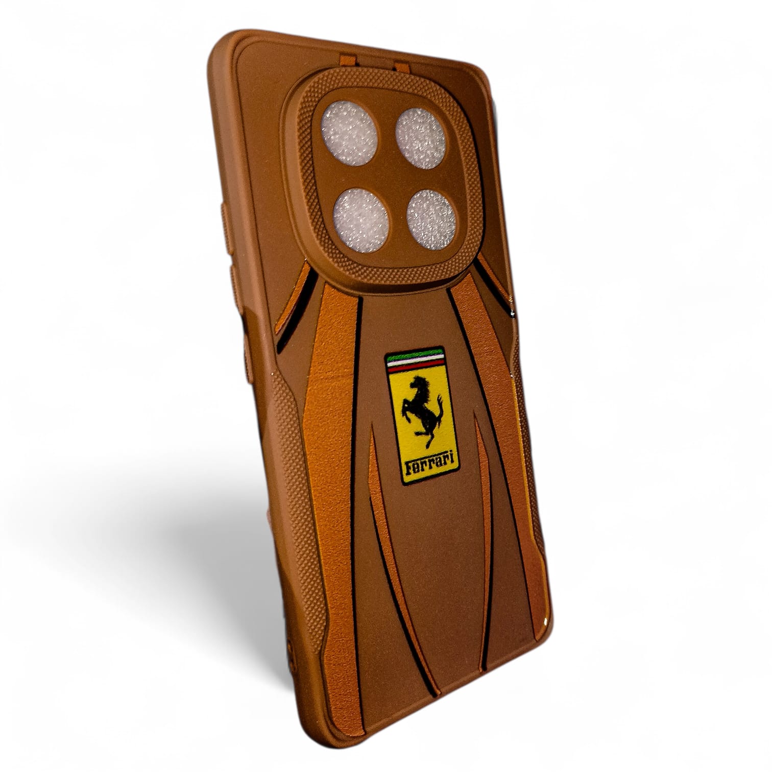 Redmi Note 14 Pro Premium Leather Finish Back Cover |  Style Soft TPU Case