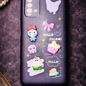 Cute Cartoon 3D Back Cover for Redmi 9 Power – Kuromi Style Soft Matte Case
