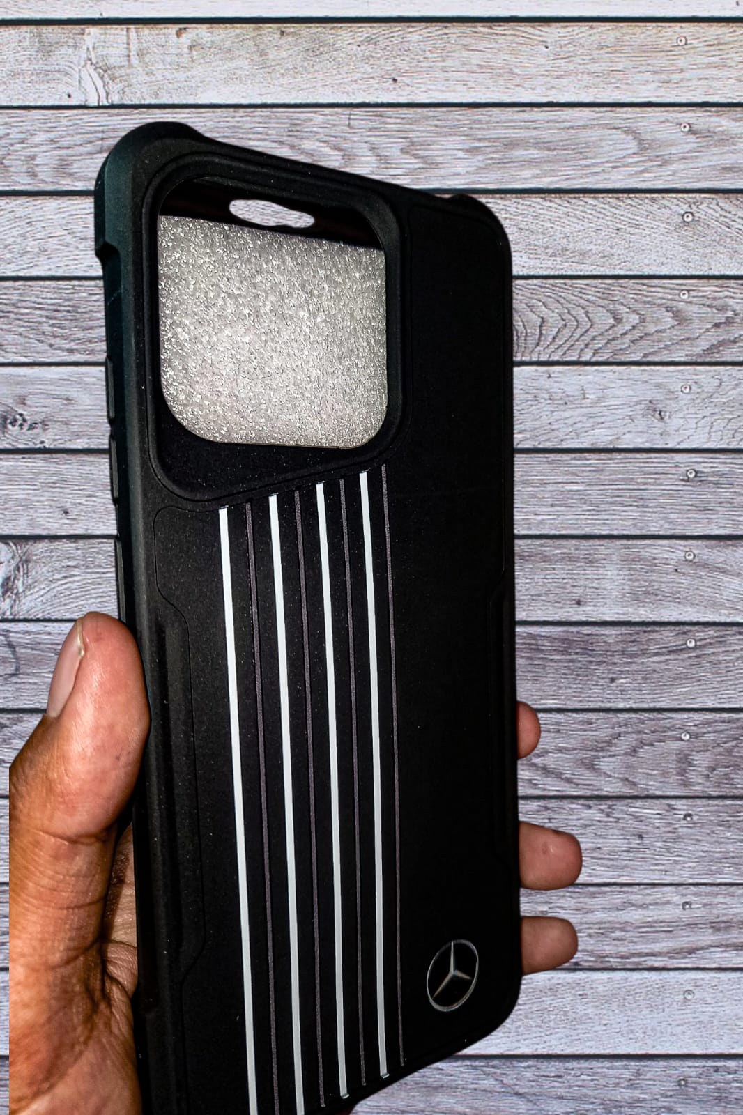 Top Style Rugged Back Cover for Mi REDMI 12C – Premium Black Shockproof Case