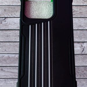 Top Style Rugged Back Cover for Mi REDMI 12C – Premium Black Shockproof Case