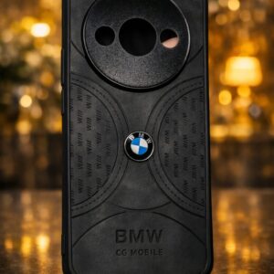 Premium Leather Texture Back Cover for MI Redmi A3 (2024) – Black Designer Protective Case