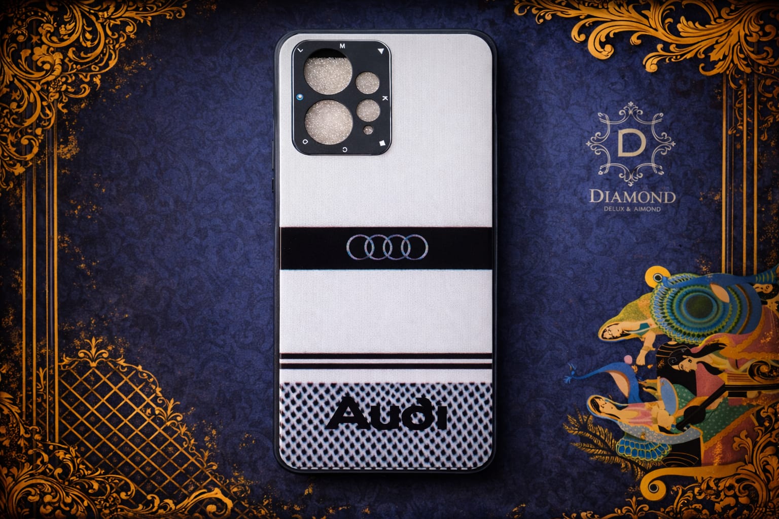 Redmi Note 12 4G Racing car addition Style Back Case – Stylish White & Black Premium Cover