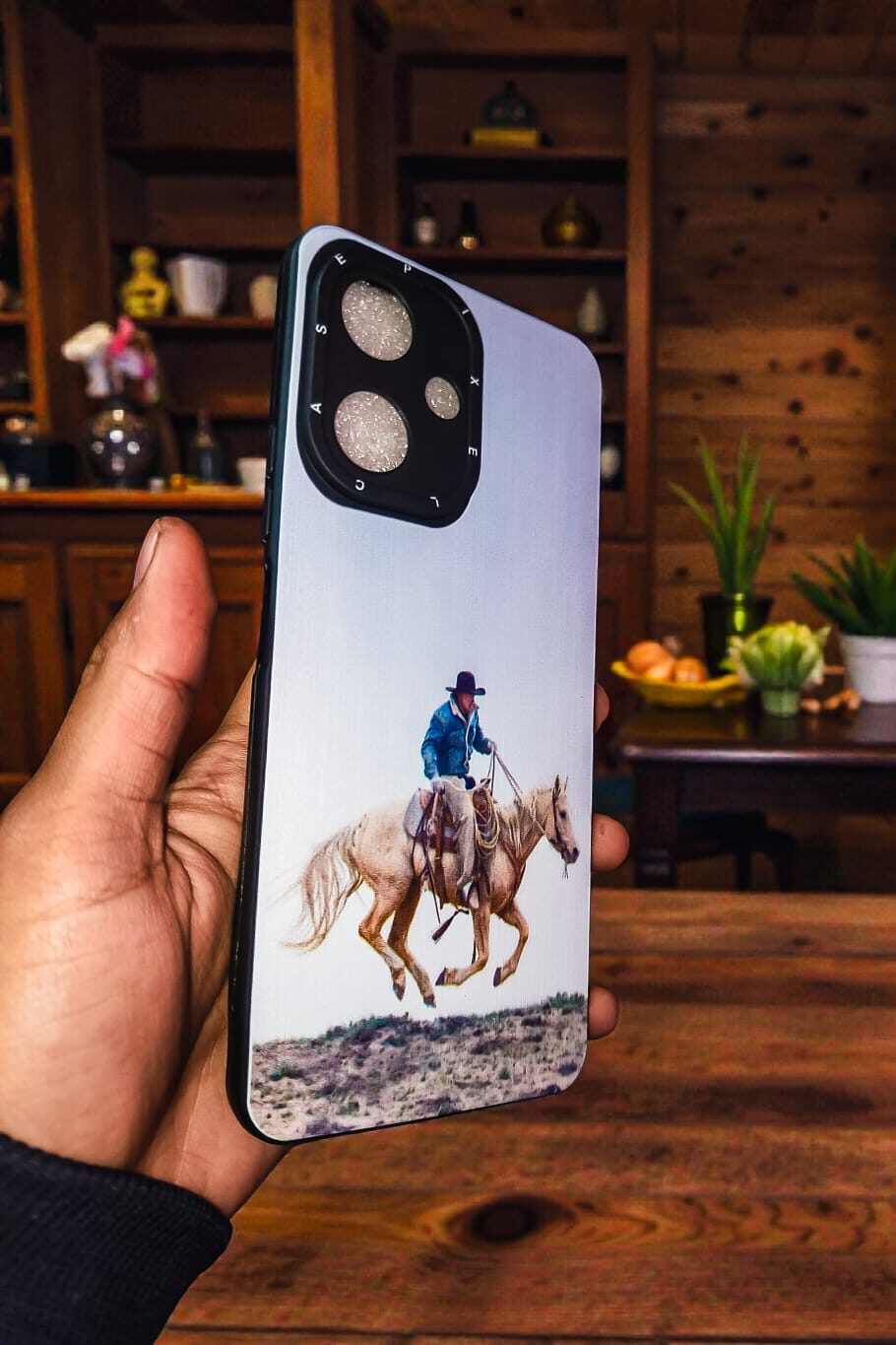 Horse Rider Printed Back Cover for Redmi 13C 5G – Matte Finish Slim Protective Case