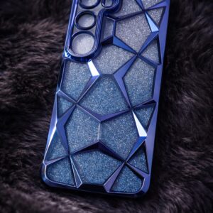 Premium Glitter Crystal Back Cover for Vivo V40 Lite | 3D Geometric Diamond Design Case