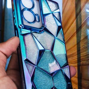 Moto G96 Premium Glitter Diamond Back Cover | Luxury Crystal Geometric Design | Stylish Protective Case