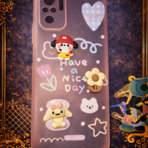 Redmi Note 10 Cute Cartoon 3D Matte Silicone Back Cover – Premium Shockproof Case (2 Designs)