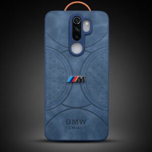 Premium Grey Back Cover for Redmi Note 8 Pro – Leather Texture Designer Case