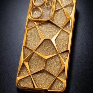 Oppo A5x Diamond Glitter Back Cover – Golden